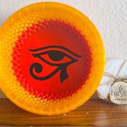 Handmade  shaving soap sample puck and 3d printed shaving bowl.