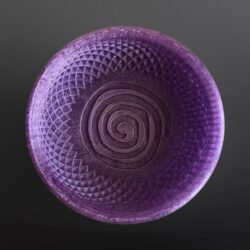 3D Printed purple TPU Shaving Bowl - Lathering and Wetshaving Mug by Haylis