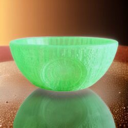 Epoxy Coat Option Death Star Shaving transparent Lathering Bowl For Wetshaving Soap